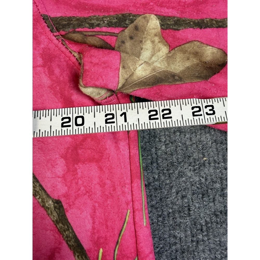 Mossy Oak Pink Camo Hoodie Women's Medium 8-10 Hunting Outdoor Pullover - Picture 4 of 6